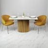 Стол Bradex Home Festa RF 0805 керамогранит calacatte gold, золото 140x85x77 фото 19