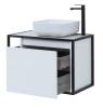 Тумба под раковину Aquanet Nova Lite Loft 75 R 261649 белый фото 5