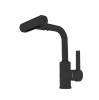 Смеситель для кухни Rush Tinos TI3732-17Black с поворотной лейкой, черный матовый