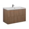 Тумба с раковиной Art&Max Verona-Push Коричневый, 60x90