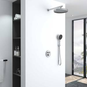 Душевой комплект Vincea Inspire VSFW-3I22MT2CH встраиваемый, термостатический, двухрежимный, хром глянцевый