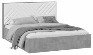 Кровать двуспальная Трия Хилтон TRI_240755 Ателье светлый/Белый