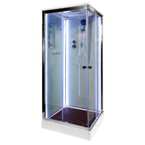 Душевая кабина AvaCan K408SLED с подсветкой, 80x80x220