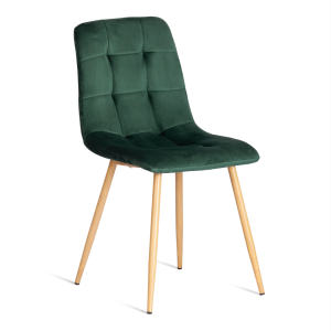 Стул Tetchair Chilly (mod. 7094-1) 21424 dark green (темно-зеленый) HLR57/натуральный