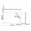 Поддон для душа Wasserkraft Wiese 84T35 140x80 фото 3