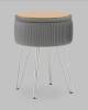 Пуф Stool Group Астор 23A1696VD-8167-52-S серебристый серебряные ножки фото 4