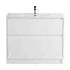 Тумба под раковину BelBagno KRAFT-1000-2C-PIA-BO Bianco Opaco, 100x83x46