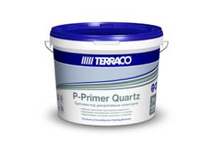 Кварц-грунт адгезионный под декоративные штукатурки Terraco P-Primer Quartz 16 кг