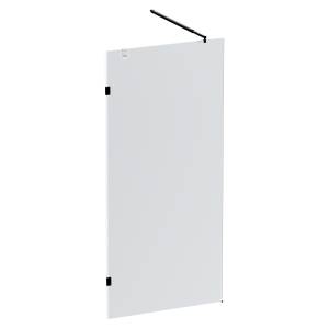 Душевая перегородка Am.Pm X-Joy W94UWI-90-F1-BTE профиль черный матовый, стекло прозрачное, 90x195