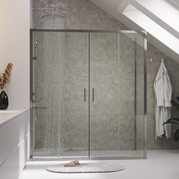 Душевой уголок Wasserkraft Lippe 45S48 профиль хром, стекло прозрачное, 150x90x190