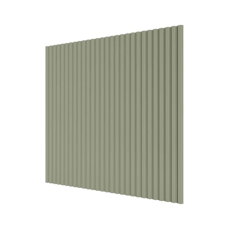 Стеновая квадратная панель МДФ Ликорн Полосы фисташка 50x50x0.8
