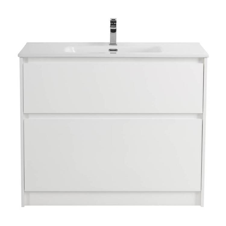 Тумба под раковину BelBagno KRAFT-1000-2C-PIA-BO Bianco Opaco, 100x83x46