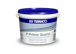 Кварц-грунт адгезионный под декоративные штукатурки Terraco P-Primer Quartz 16 кг