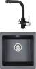 Комплект Paulmark Brilon PM104546-BLM черный металлик + Смеситель Paulmark Essen Es213011-418 для кухонной мойки, черный металлик