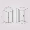 Душевой уголок AM.PM Gem W90G-401-080BT 80x80, профиль черный фото 8