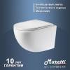Унитаз подвесной Maretti Elena EA10PBM73-844 безободковый, сиденье микролифт, белый фото 7