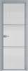 Межкомнатная дверь Profil Doors 3 AX цвет профиля Серебро, стекло безопасное 6 мм мору осветленное 800x2000