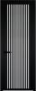 Межкомнатная дверь Profil Doors 3 AGP цвет профиля Черный, стекло безопасное 6 мм мору осветленное 700x2000