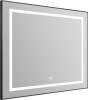 Зеркало BelBagno Kraft SPC-KRAFT-885-785-TCH-WARM-NERO черное, с подогревом фото 3