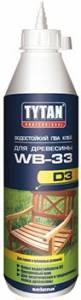 TYTAN PROFESSIONAL WB 33 D3 клей ПВА для древесины, водостойкий, белый (750гр)