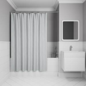 Штора для ванной Iddis Base BD02P24i11 полиэстер, 200x240, серый