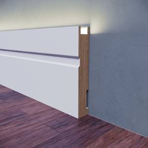 Плинтус Evrowood PN 102 led 200x1.6x10