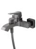 Смеситель для ванны Wonzon & Woghand WW-88037072-BGM с душем, темный графит фото 4