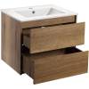 Тумба с раковиной Vincea Gio 60 дуб табак фото 3