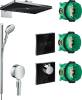 Душевой комплект Hansgrohe Rainmaker Select 460 (3 jet) 24007600 + 26626000 + 27506000 + 15735600 + 15736600