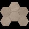 Мозаика Estima Gabbro 39871 Mosaic/GB02_NR/25x28,5/Hexagon Grey 25x28.5