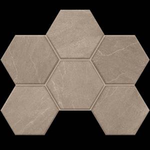 Мозаика Estima Gabbro 39871 Mosaic/GB02_NR/25x28,5/Hexagon Grey 25x28.5