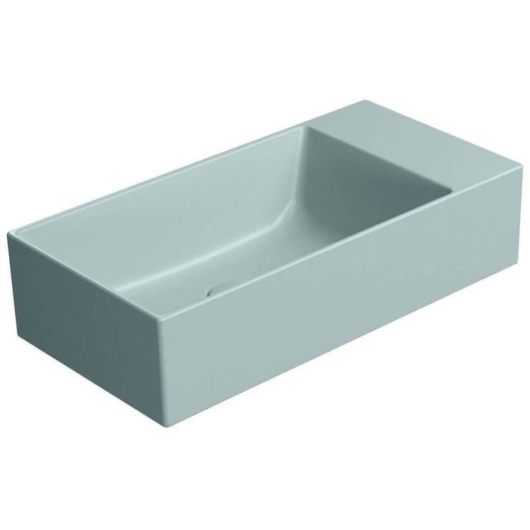 Раковина GSI Kube X 9486015 50 см, голубая матовая