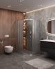 Душевой уголок Cezares MOLVENO-RH-2-120/100-P-Cr профиль хром, стекло матовое, 120x100x195 фото 2