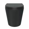 Унитаз подвесной Teymi Solli Black T40201MB безободковый, с сиденьем микролифт, черный матовый фото 9