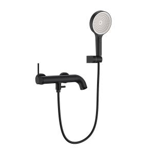 Смеситель для ванны Elghansa Radiant 2347181-Black с душевым комплектом, черный
