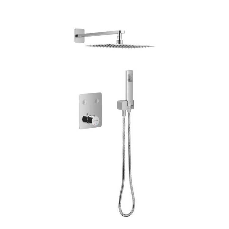 Душевая система Excellent Krotos Chrome AREX.SET.8045CR хром, встраиваемая, с термостатом