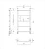 Полотенцесушитель электрический Indigo Arc Lux LCALE80-40BRRt черный муар фото 5