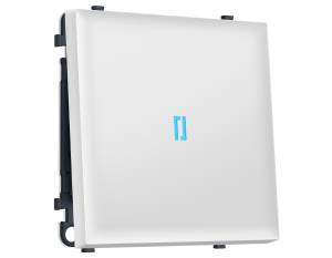 Комплект механизма 1-клавишного проходного выключателя Ambrella Volt Sigma MS822040 белый мягкое касание