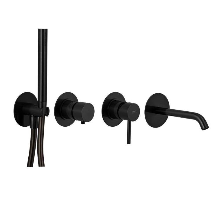 Смеситель для ванны Remer X-Style X96S03ROXXNO черный матовый