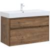Тумба с раковиной Aquanet Nova Lite 100 291828 Дуб рустикальный