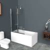 Душевая шторка на ванну BelBagno Uno V-2-110/150-C-Cr фото 3