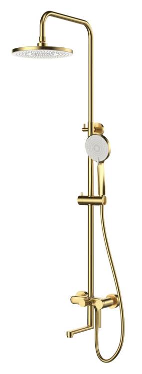 Душевая стойка Esko Sochi ST260SCGold со смесителем, золото