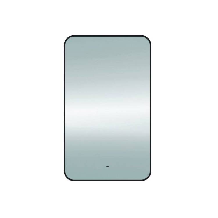 Зеркало Teymi Solli Black Soft Line T20234S с подсветкой, сенсор на взмах, 60x100