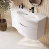 Мебельная раковина Kerama Marazzi Riva 100 R белая глянцевая фото 6