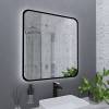 Зеркало Grossman Elegans-норма Black 1780802 800x800x45 мм, LED с сенсорным выключателем и подогревом фото 3