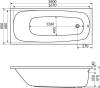 Акриловая ванна WHITECROSS Layla 180x80 с каркасом фото 3