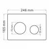 Кнопка смыва Abber AC0121MCH матовый хром фото 2