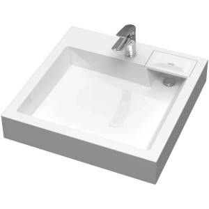 Раковина Uperwood Vission 45483000002 60 см, белая глянцевая