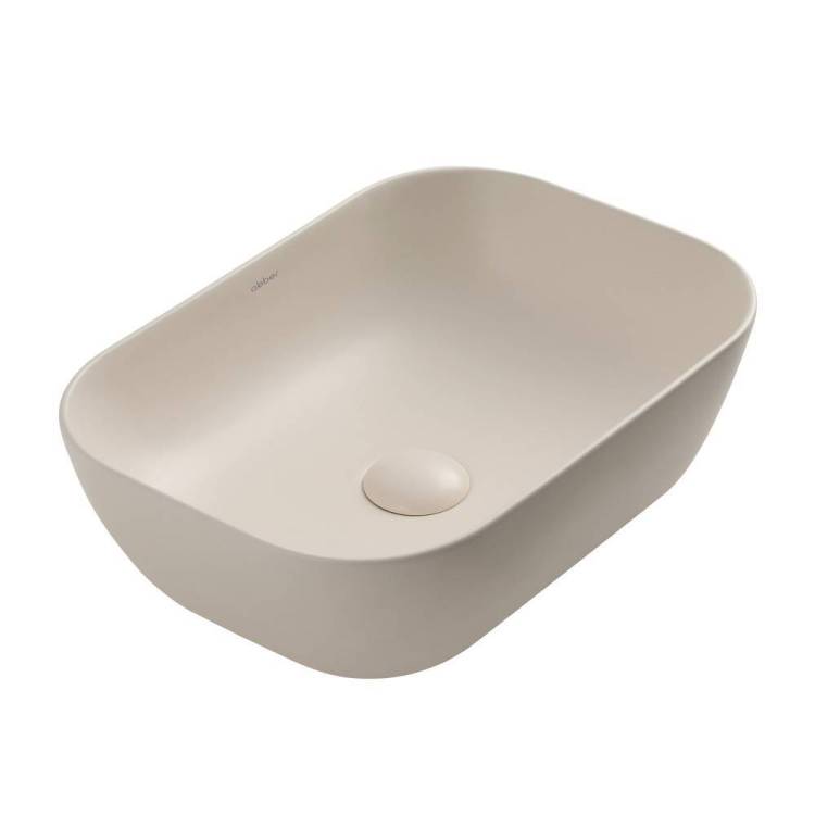 Раковина Abber Rechteck AC2200MBE 45 см, светло-бежевая матовая