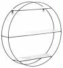 Полка навесная Stool Group Luna FDC9685 bl w/m черная, белый мрамор 50x10x50